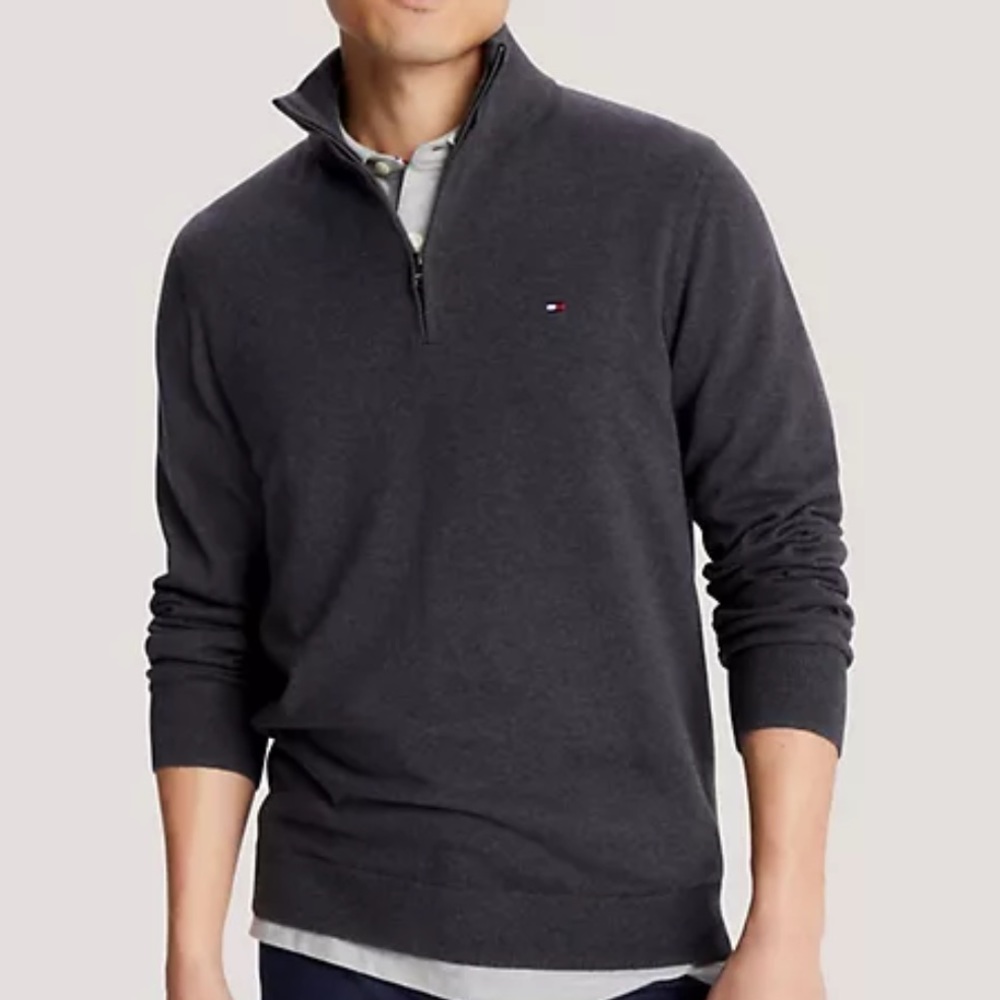 Tommy Hilfiger Grey Men’s Quarter Zip